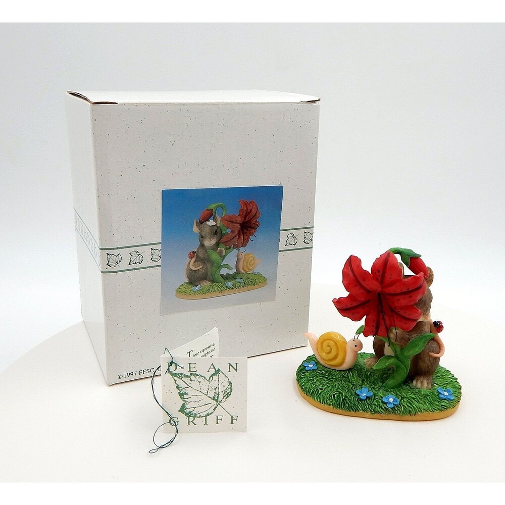 Charming Tails Peek-A-Boo In The Posies 98-200 Fitz Floyd Vtg 1998 Special Ed